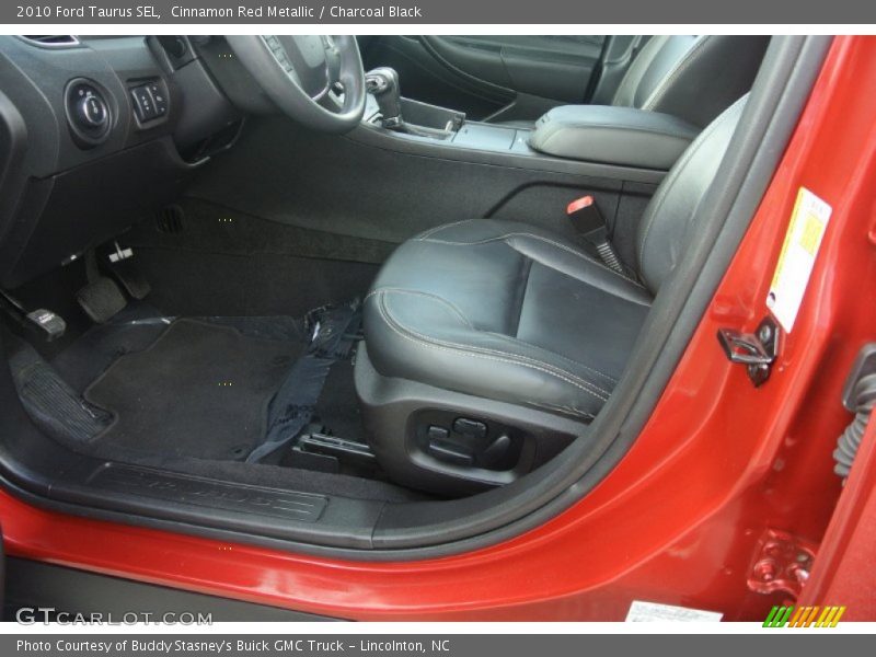 Cinnamon Red Metallic / Charcoal Black 2010 Ford Taurus SEL