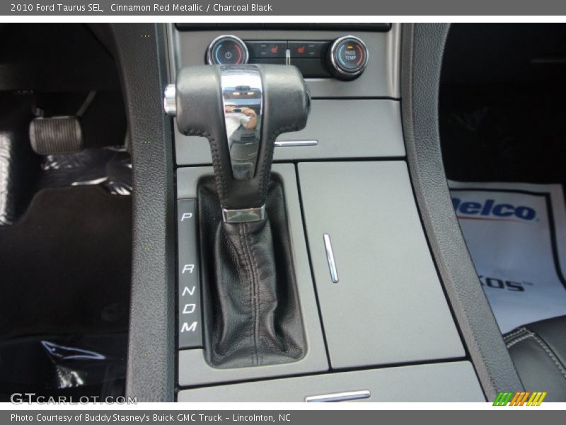 Cinnamon Red Metallic / Charcoal Black 2010 Ford Taurus SEL