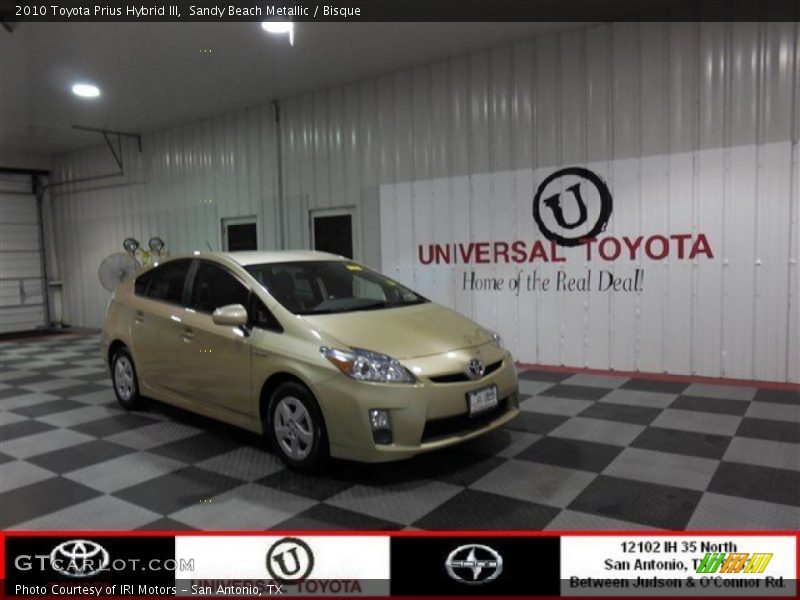 Sandy Beach Metallic / Bisque 2010 Toyota Prius Hybrid III