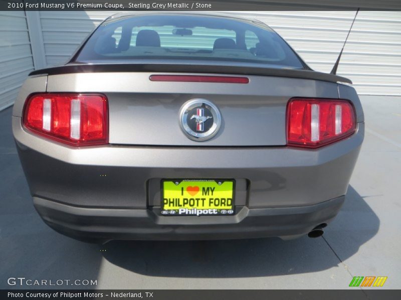 Sterling Grey Metallic / Stone 2010 Ford Mustang V6 Premium Coupe