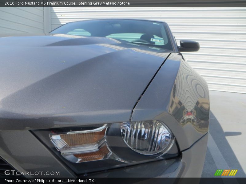 Sterling Grey Metallic / Stone 2010 Ford Mustang V6 Premium Coupe