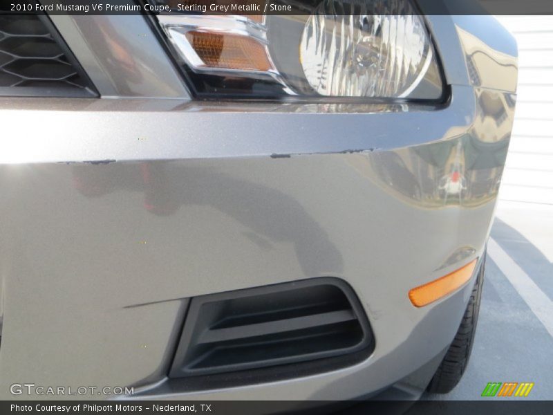 Sterling Grey Metallic / Stone 2010 Ford Mustang V6 Premium Coupe