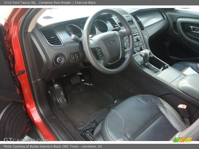 Cinnamon Red Metallic / Charcoal Black 2010 Ford Taurus SEL