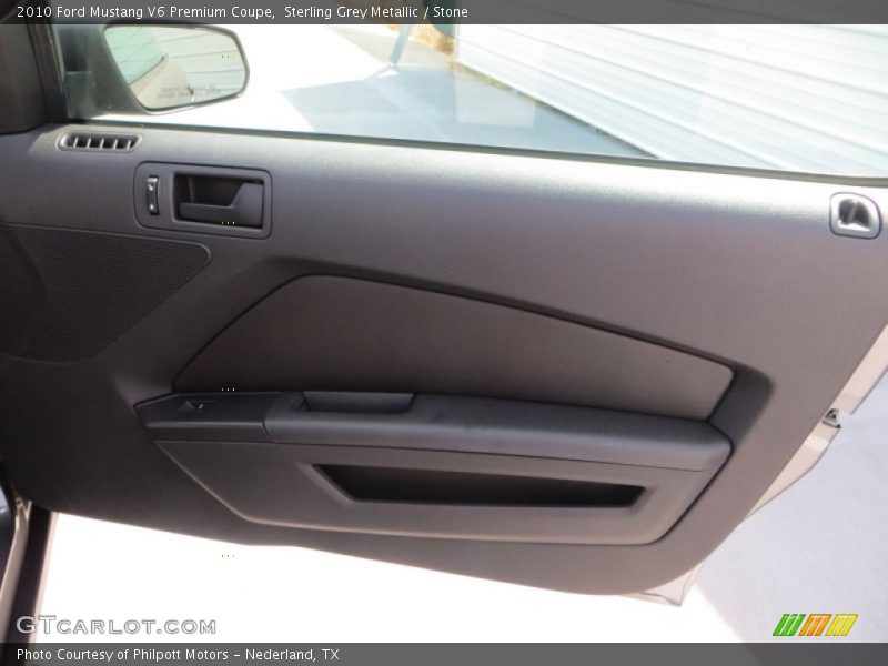 Sterling Grey Metallic / Stone 2010 Ford Mustang V6 Premium Coupe