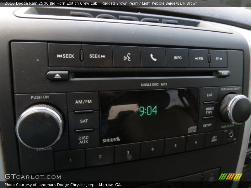 Rugged Brown Pearl / Light Pebble Beige/Bark Brown 2010 Dodge Ram 2500 Big Horn Edition Crew Cab