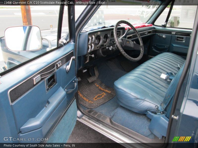  1984 C/K C10 Scottsdale Regular Cab Blue Interior