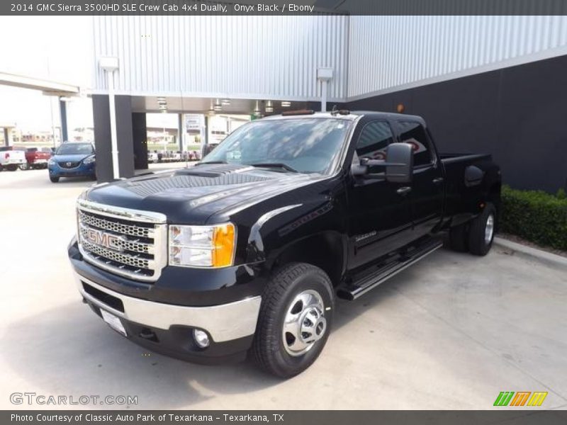 Onyx Black / Ebony 2014 GMC Sierra 3500HD SLE Crew Cab 4x4 Dually