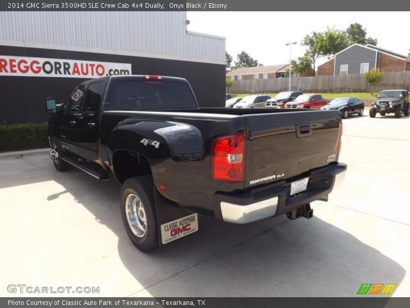 Onyx Black / Ebony 2014 GMC Sierra 3500HD SLE Crew Cab 4x4 Dually