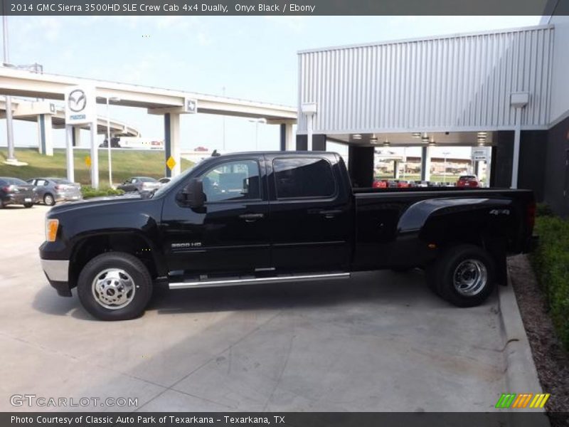 Onyx Black / Ebony 2014 GMC Sierra 3500HD SLE Crew Cab 4x4 Dually