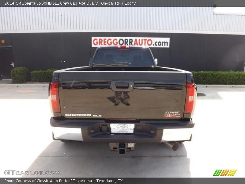 Onyx Black / Ebony 2014 GMC Sierra 3500HD SLE Crew Cab 4x4 Dually