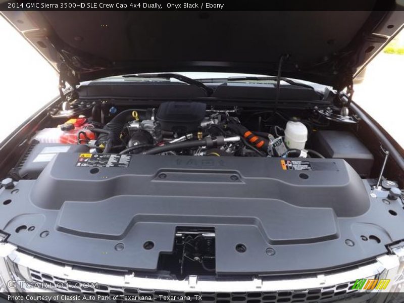 Onyx Black / Ebony 2014 GMC Sierra 3500HD SLE Crew Cab 4x4 Dually