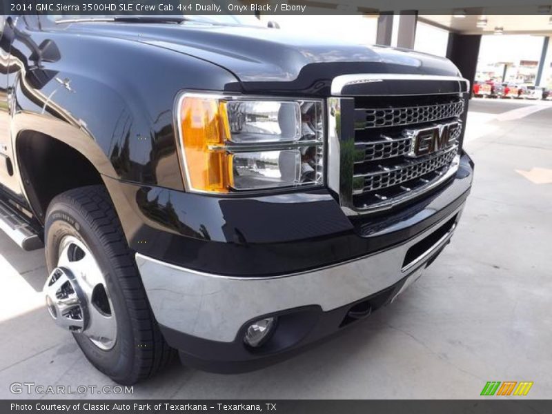 Onyx Black / Ebony 2014 GMC Sierra 3500HD SLE Crew Cab 4x4 Dually