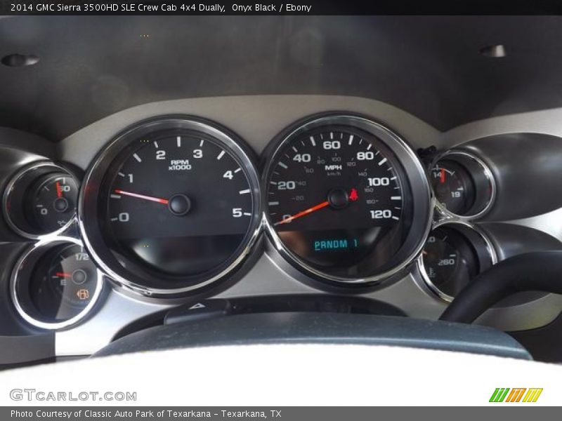 Onyx Black / Ebony 2014 GMC Sierra 3500HD SLE Crew Cab 4x4 Dually