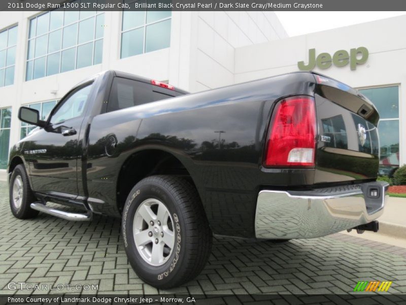 Brilliant Black Crystal Pearl / Dark Slate Gray/Medium Graystone 2011 Dodge Ram 1500 SLT Regular Cab