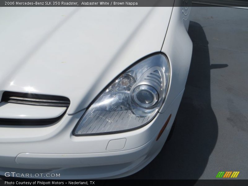 Alabaster White / Brown Nappa 2006 Mercedes-Benz SLK 350 Roadster