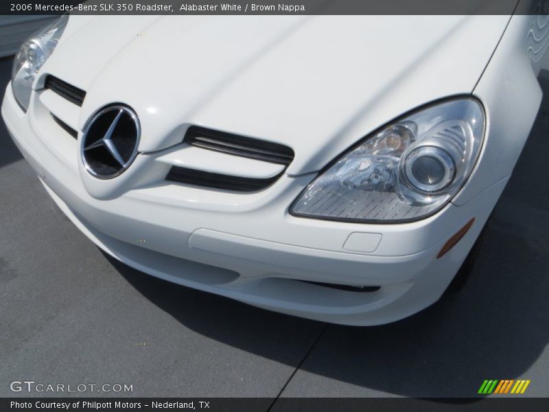 Alabaster White / Brown Nappa 2006 Mercedes-Benz SLK 350 Roadster