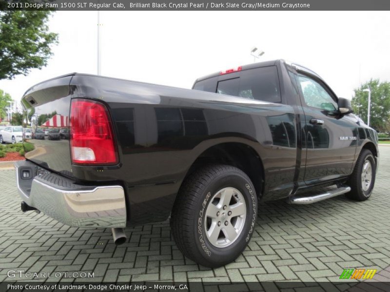Brilliant Black Crystal Pearl / Dark Slate Gray/Medium Graystone 2011 Dodge Ram 1500 SLT Regular Cab