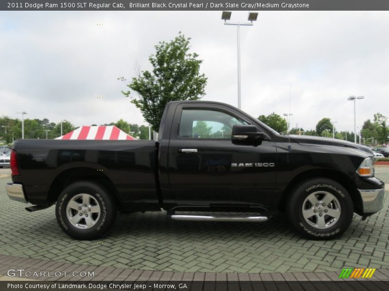 Brilliant Black Crystal Pearl / Dark Slate Gray/Medium Graystone 2011 Dodge Ram 1500 SLT Regular Cab