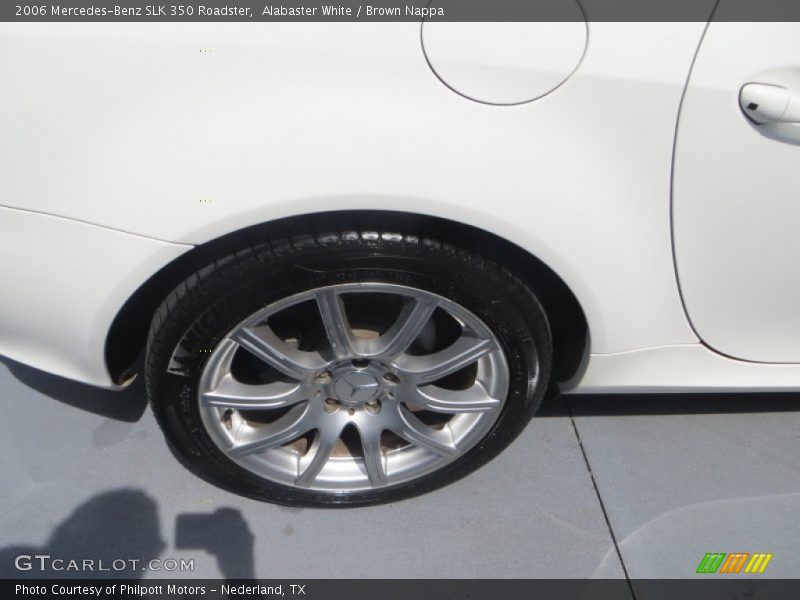 Alabaster White / Brown Nappa 2006 Mercedes-Benz SLK 350 Roadster