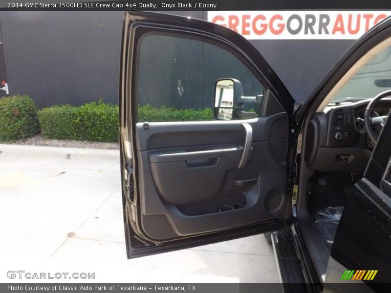 Onyx Black / Ebony 2014 GMC Sierra 3500HD SLE Crew Cab 4x4 Dually