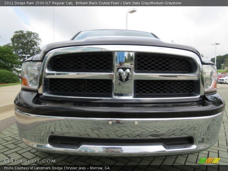 Brilliant Black Crystal Pearl / Dark Slate Gray/Medium Graystone 2011 Dodge Ram 1500 SLT Regular Cab