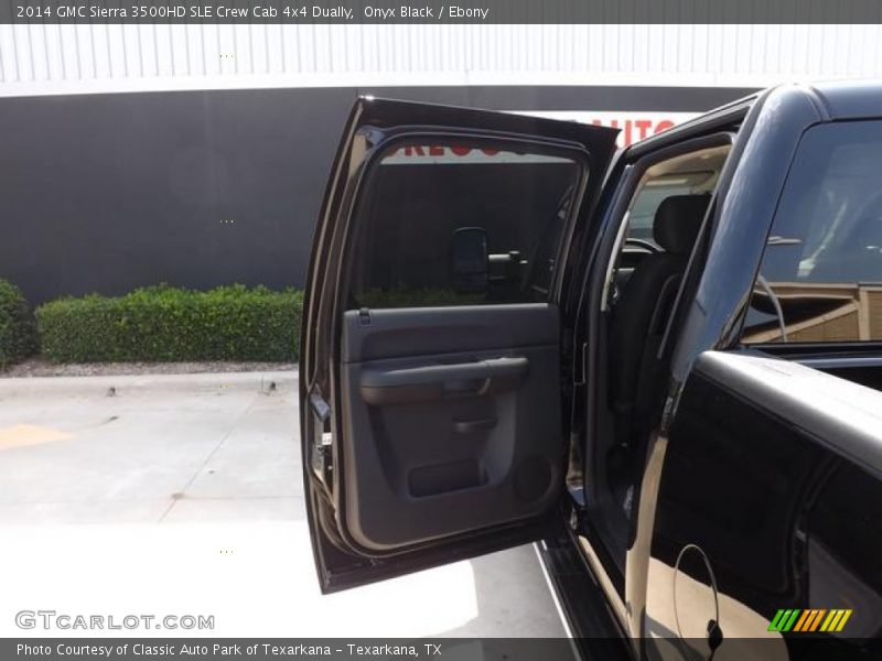 Onyx Black / Ebony 2014 GMC Sierra 3500HD SLE Crew Cab 4x4 Dually