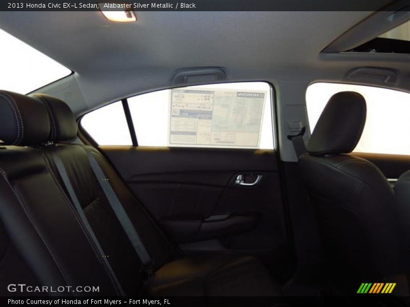 Alabaster Silver Metallic / Black 2013 Honda Civic EX-L Sedan