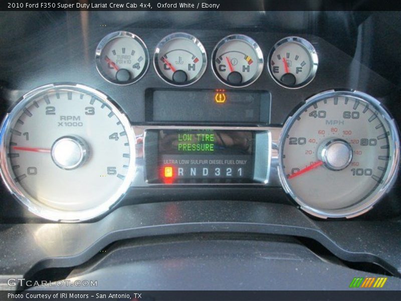Oxford White / Ebony 2010 Ford F350 Super Duty Lariat Crew Cab 4x4