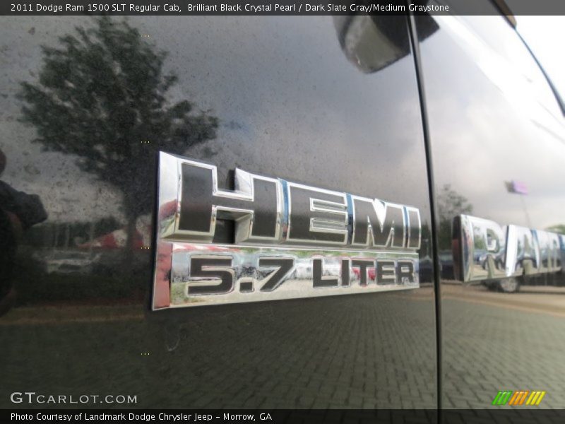 Brilliant Black Crystal Pearl / Dark Slate Gray/Medium Graystone 2011 Dodge Ram 1500 SLT Regular Cab