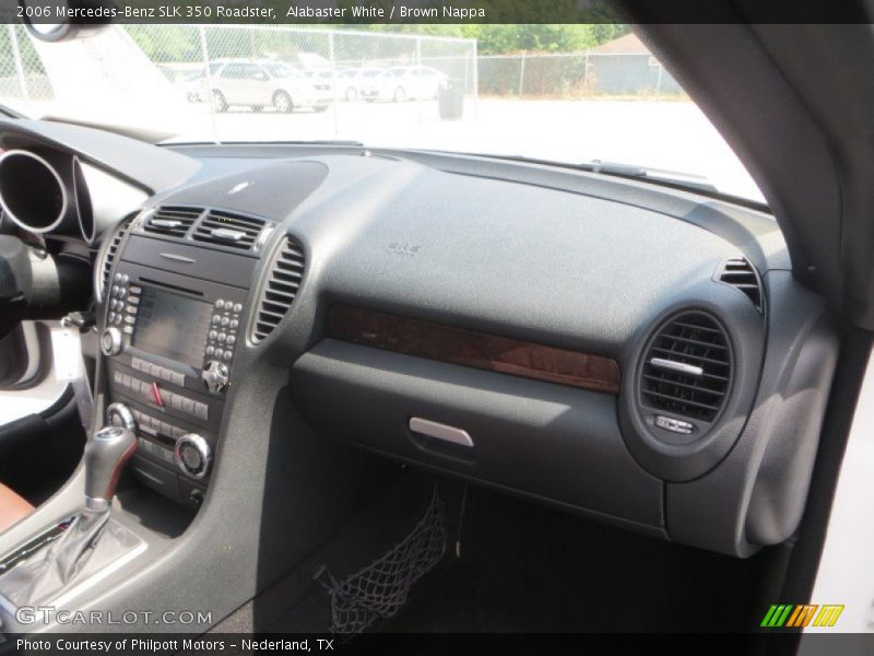 Alabaster White / Brown Nappa 2006 Mercedes-Benz SLK 350 Roadster