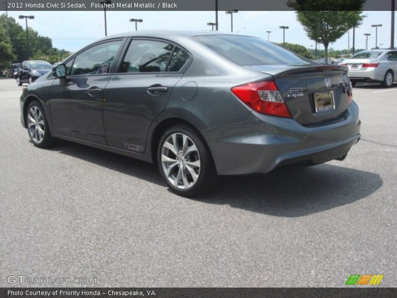 Polished Metal Metallic / Black 2012 Honda Civic Si Sedan