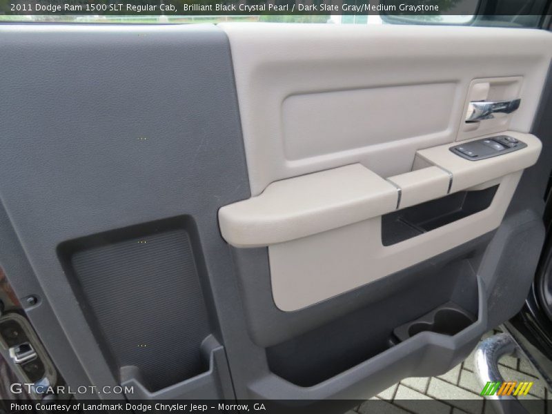 Brilliant Black Crystal Pearl / Dark Slate Gray/Medium Graystone 2011 Dodge Ram 1500 SLT Regular Cab