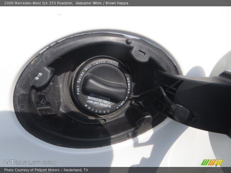 Alabaster White / Brown Nappa 2006 Mercedes-Benz SLK 350 Roadster