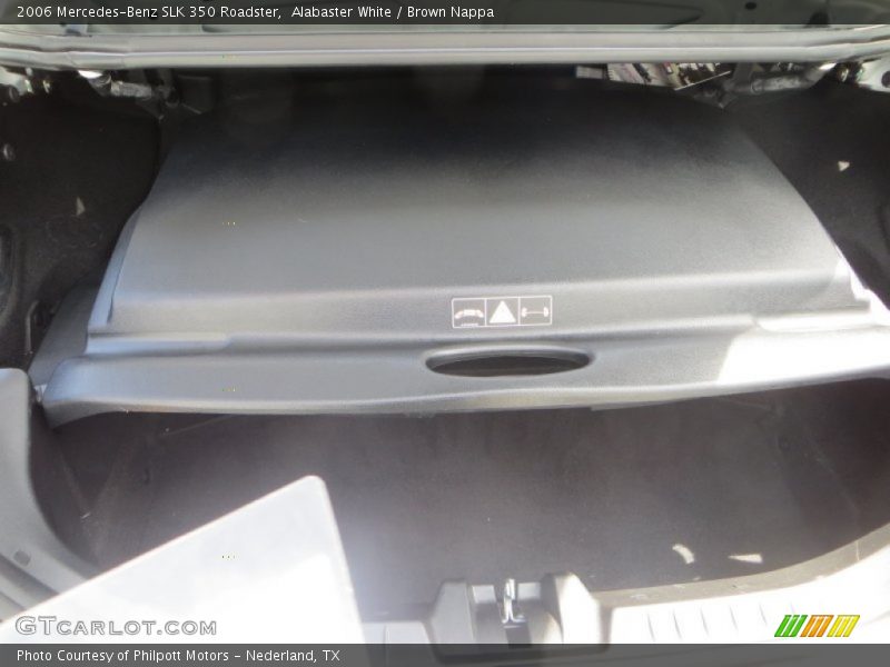 Alabaster White / Brown Nappa 2006 Mercedes-Benz SLK 350 Roadster