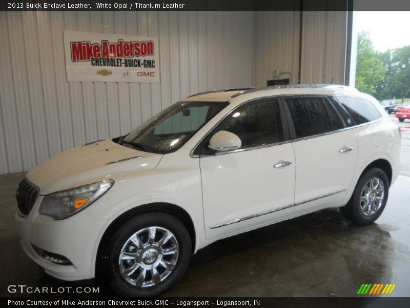 White Opal / Titanium Leather 2013 Buick Enclave Leather