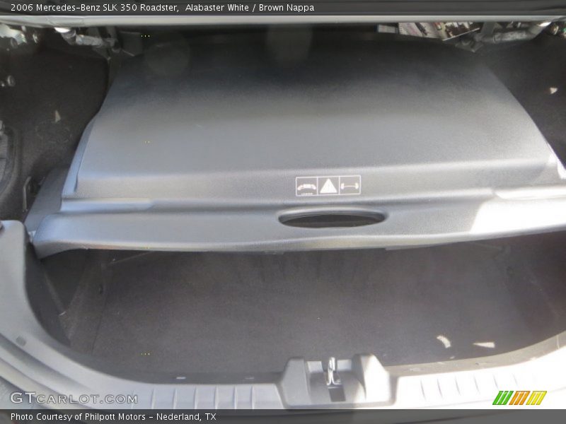 Alabaster White / Brown Nappa 2006 Mercedes-Benz SLK 350 Roadster