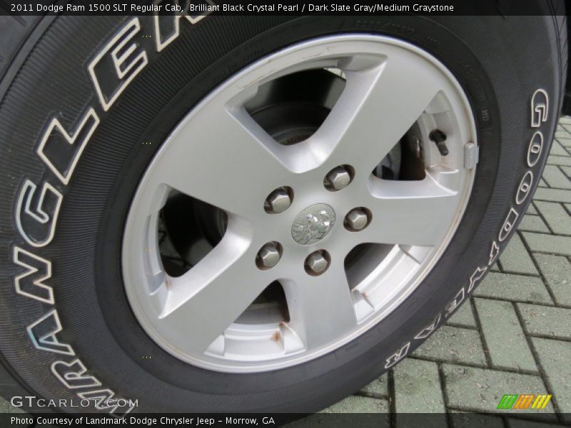 Brilliant Black Crystal Pearl / Dark Slate Gray/Medium Graystone 2011 Dodge Ram 1500 SLT Regular Cab