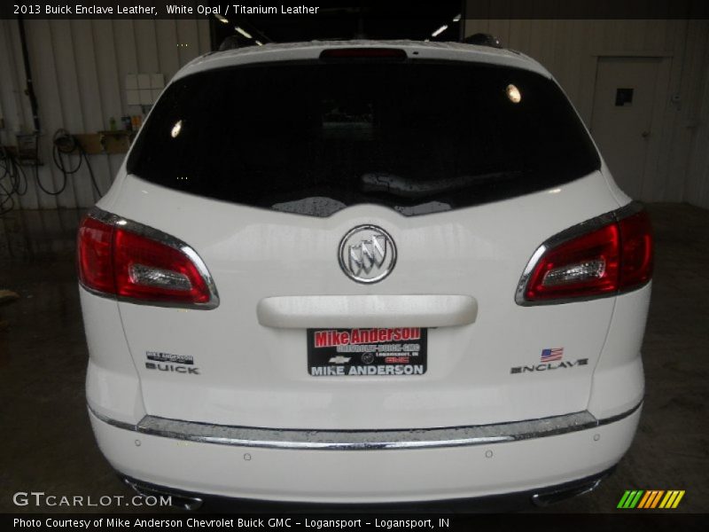 White Opal / Titanium Leather 2013 Buick Enclave Leather