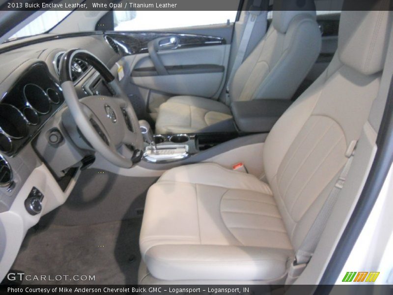 White Opal / Titanium Leather 2013 Buick Enclave Leather