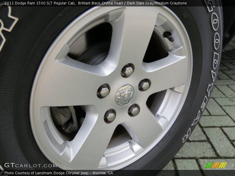 Brilliant Black Crystal Pearl / Dark Slate Gray/Medium Graystone 2011 Dodge Ram 1500 SLT Regular Cab