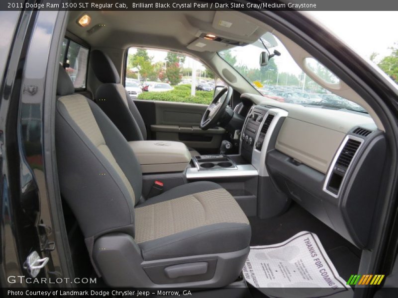 Brilliant Black Crystal Pearl / Dark Slate Gray/Medium Graystone 2011 Dodge Ram 1500 SLT Regular Cab
