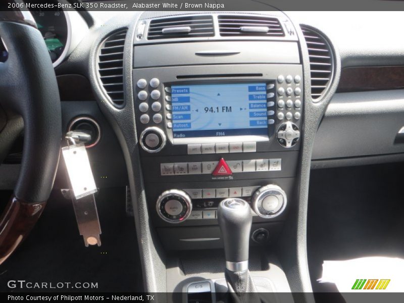 Alabaster White / Brown Nappa 2006 Mercedes-Benz SLK 350 Roadster