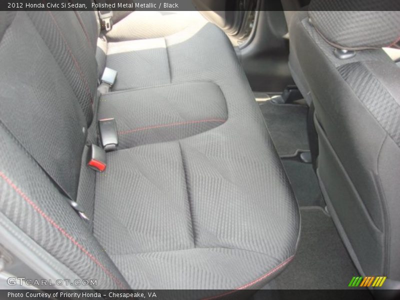 Polished Metal Metallic / Black 2012 Honda Civic Si Sedan