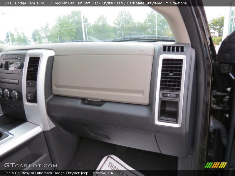 Brilliant Black Crystal Pearl / Dark Slate Gray/Medium Graystone 2011 Dodge Ram 1500 SLT Regular Cab