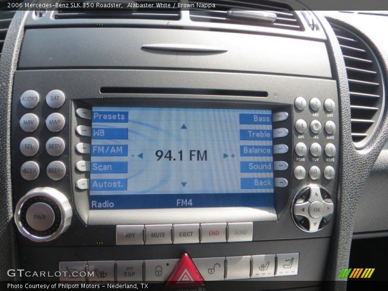 Alabaster White / Brown Nappa 2006 Mercedes-Benz SLK 350 Roadster