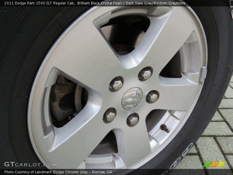 Brilliant Black Crystal Pearl / Dark Slate Gray/Medium Graystone 2011 Dodge Ram 1500 SLT Regular Cab