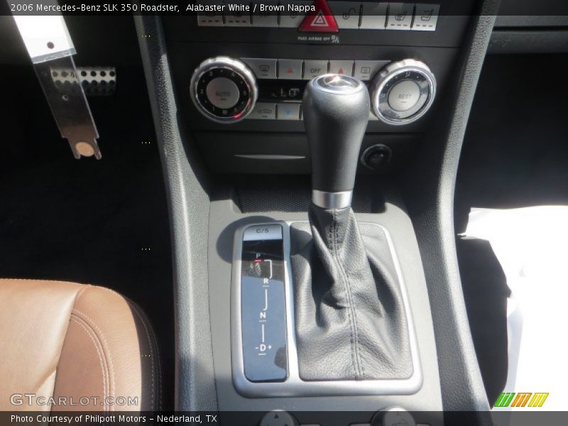Alabaster White / Brown Nappa 2006 Mercedes-Benz SLK 350 Roadster