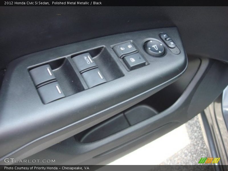 Polished Metal Metallic / Black 2012 Honda Civic Si Sedan
