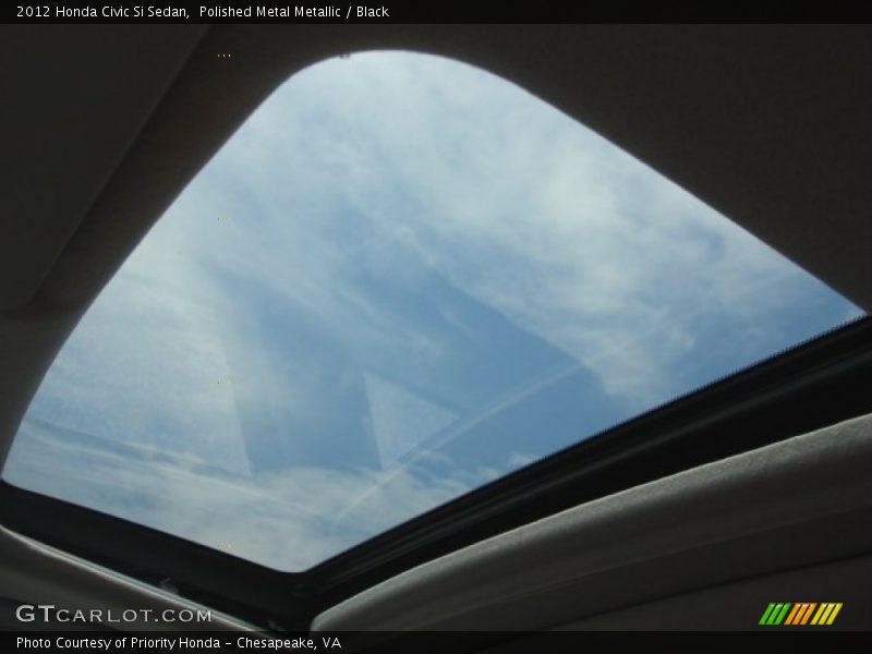 Polished Metal Metallic / Black 2012 Honda Civic Si Sedan