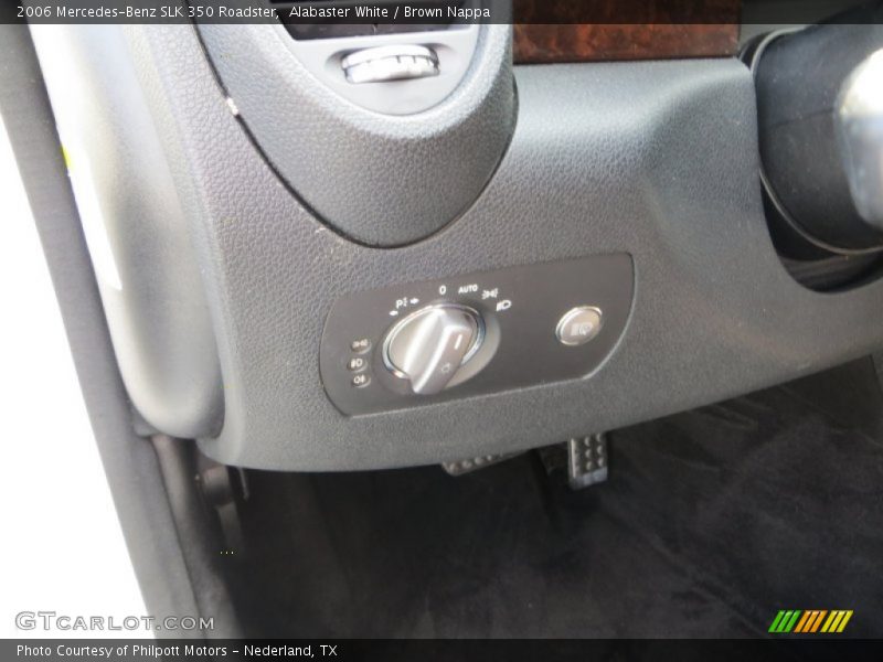 Alabaster White / Brown Nappa 2006 Mercedes-Benz SLK 350 Roadster